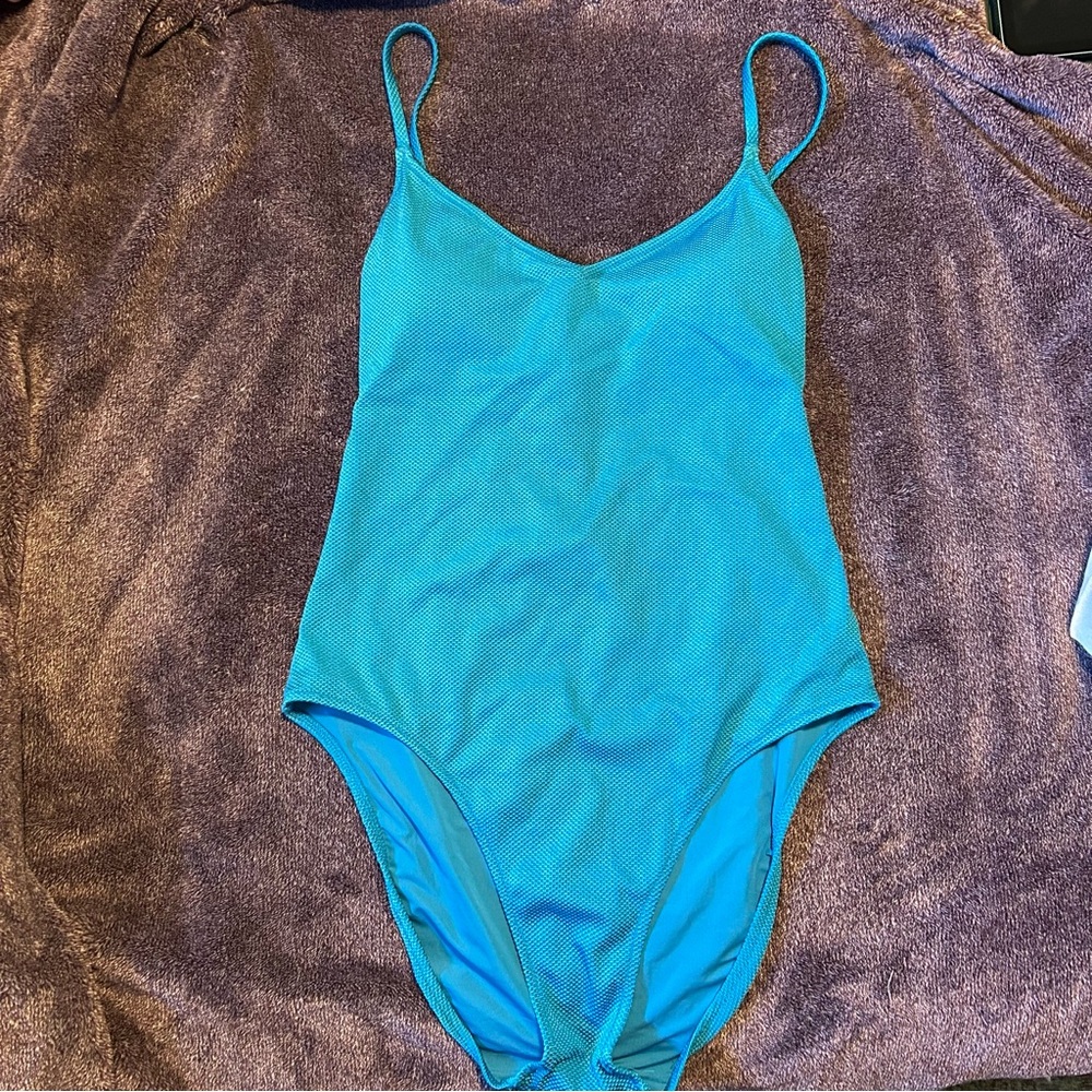 Vibrant Blue One-Piece Swimsuit
